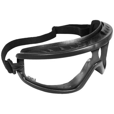 Stanley Safety Goggles Black Frame Clear SY240-1D EU Schutzbrille  Schwarz DIN EN 166