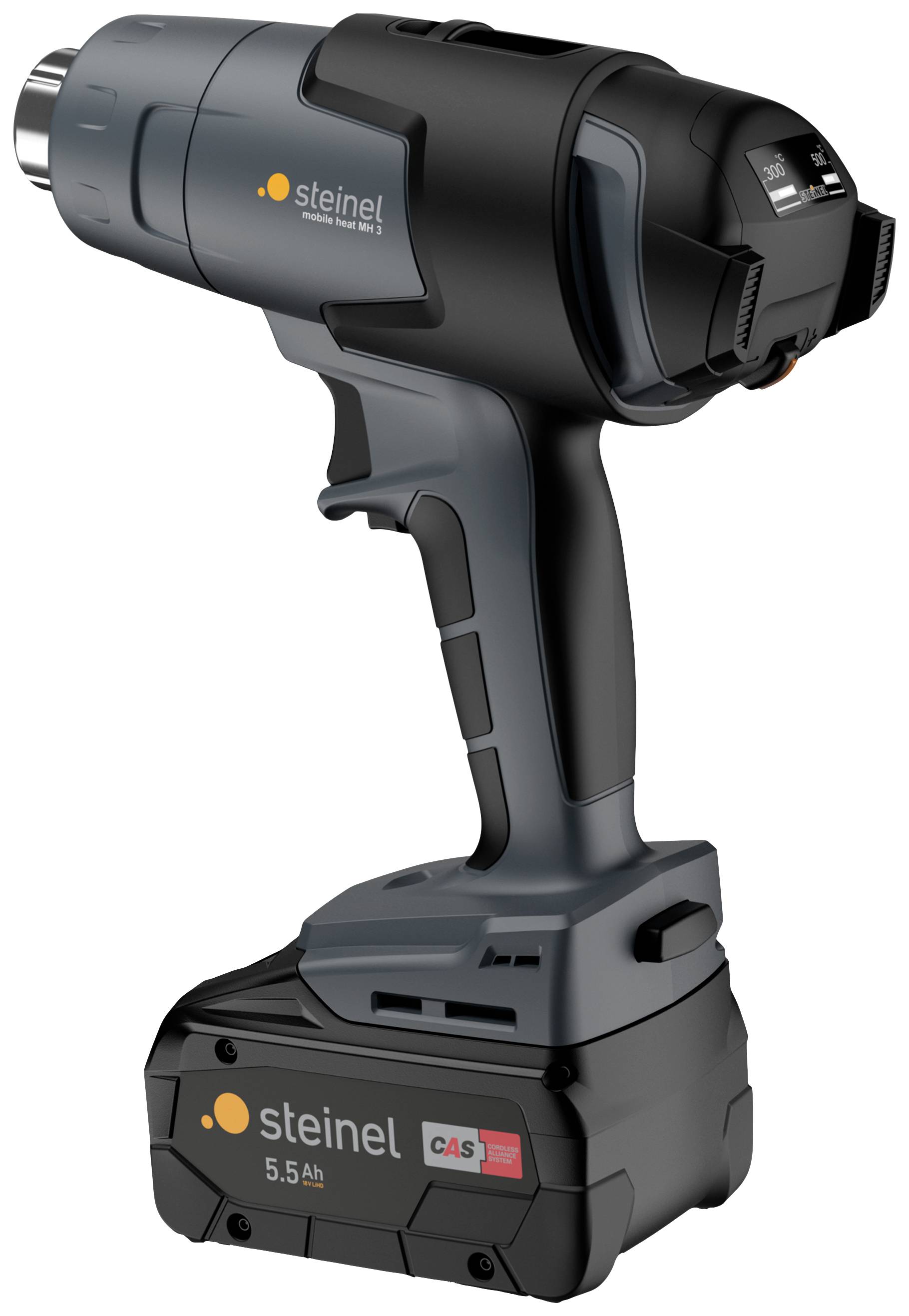 Steinel 068226 MH3 KF SC Varmluftsblæser inkl. batteri, Inkl. oplader