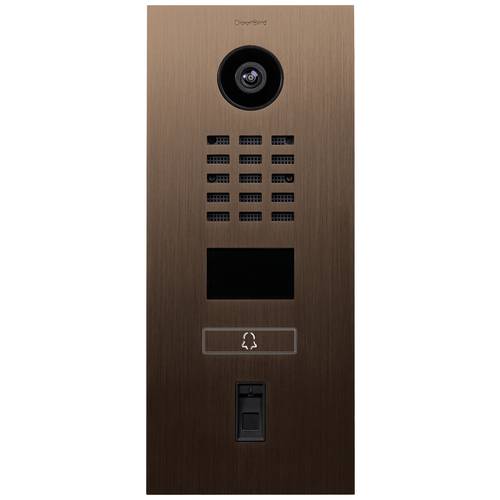 DoorBird D2101FV Fingerprint 50 IP-Video-Türsprechanlage LAN Außeneinheit Edelstahl V2A (gebürstet), Bronze-Optik