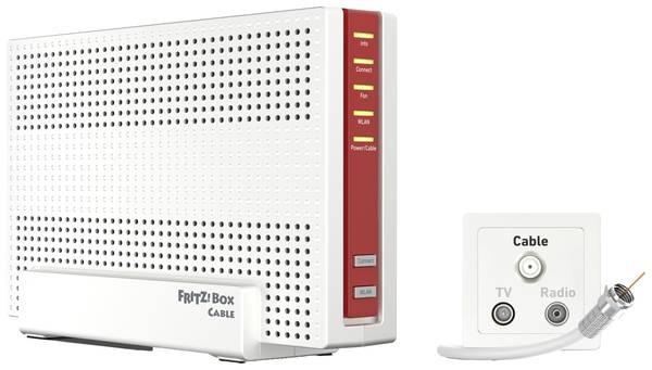 FRITZ! WLAN Router mit Modem FRITZ!Box 6690 Cable Integriertes Modem: Kabel 2.4 GHz, 5 GHz 6000 MBit/s