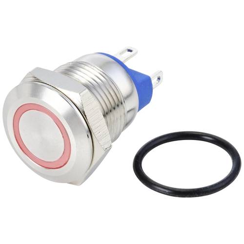 TRU COMPONENTS TC-10090896 GQ12-AF-10E/J/R/24V/S Vandalismusgeschützter Druckschalter 48 V/DC 2 A 1 x Aus/(Ein) tastend ...