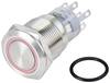 TRU COMPONENTS TC-10090960 LAS1-AGQ-22E/R/24V/S Vandalismusgeschützter Drucktaster 250 V/AC 3 A 2 x Ein/(Ein) tastend Rot IP65 1 St.