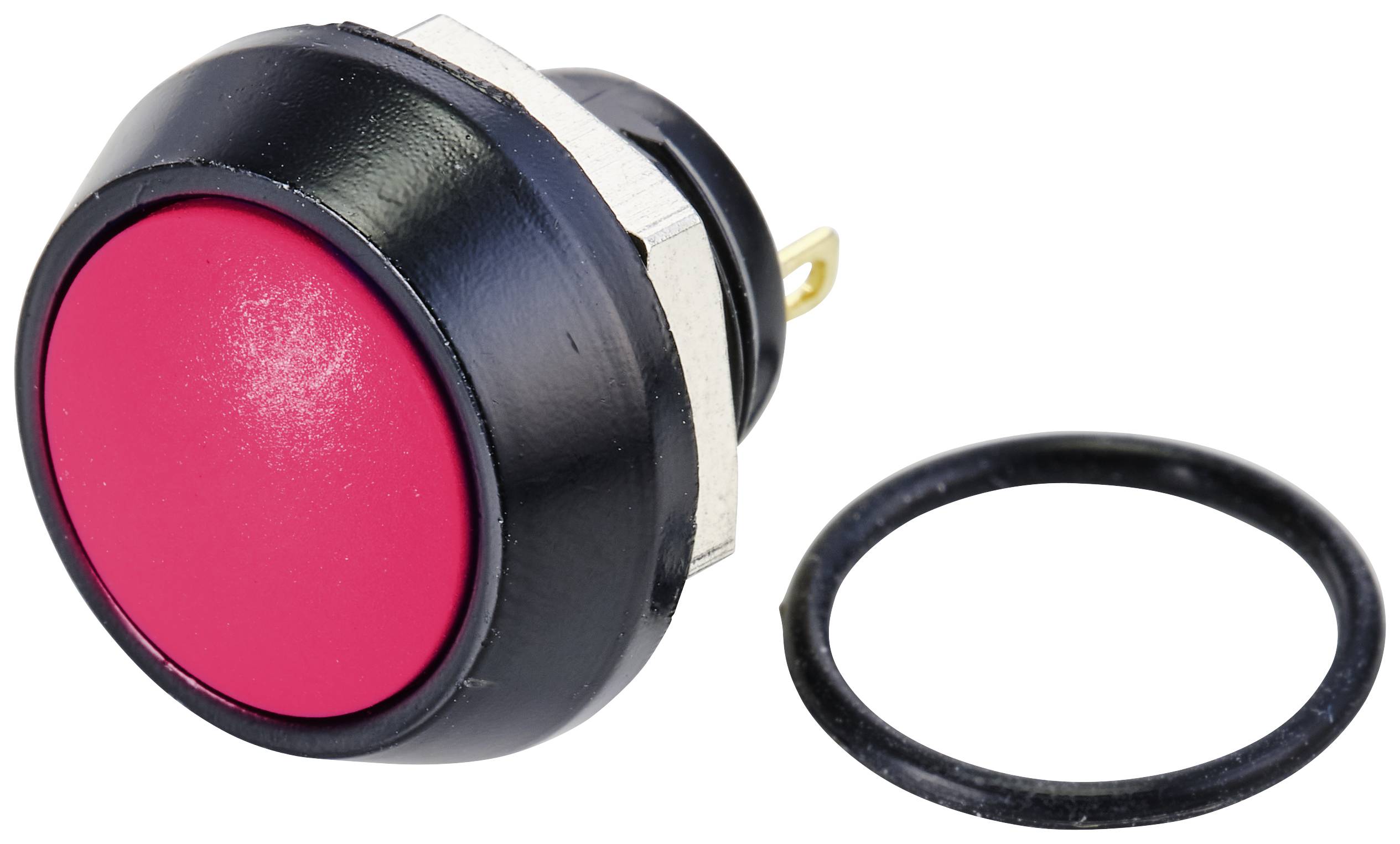 TRU COMPONENTS TC-10091000 GQ12B-10/J/R/A Trykknap 48 V/DC 2 A 1 x Off/(On) Tastende IP65 1 stk