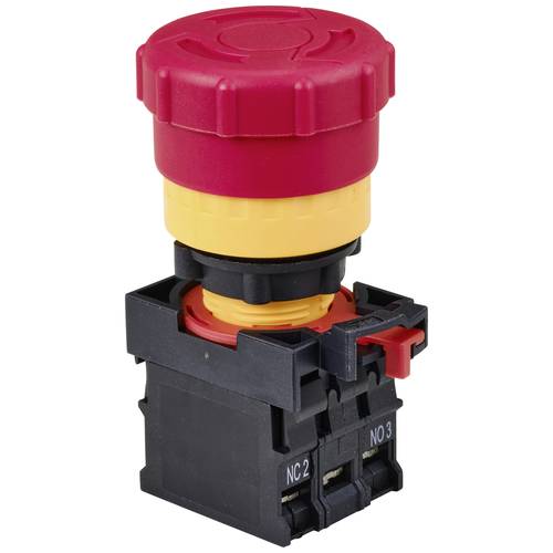 TRU COMPONENTS TC-10091068 ONPOW26-11TSA/R/12V Not-Aus-Schalter 250 V 5 A Rot IP40 1 St.