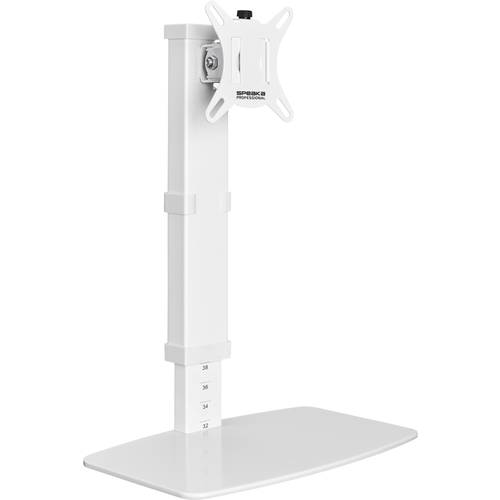 SpeaKa Professional Monitor-Standfuß SP-TMS-201 1 Display(s) 43,2 cm (17) - 81,3 cm (32) Weiß Höhenverstellbar, Neigbar+...