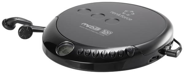 Renkforce RF-CDP-200 Tragbarer CD-Player CD, MP3  Schwarz