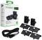 Ladegerät-Set für Xbox-Controller mit Kabel, zwei Akkus und Abdeckungen. Verpackung zeigt Marke und Produktdetails.
