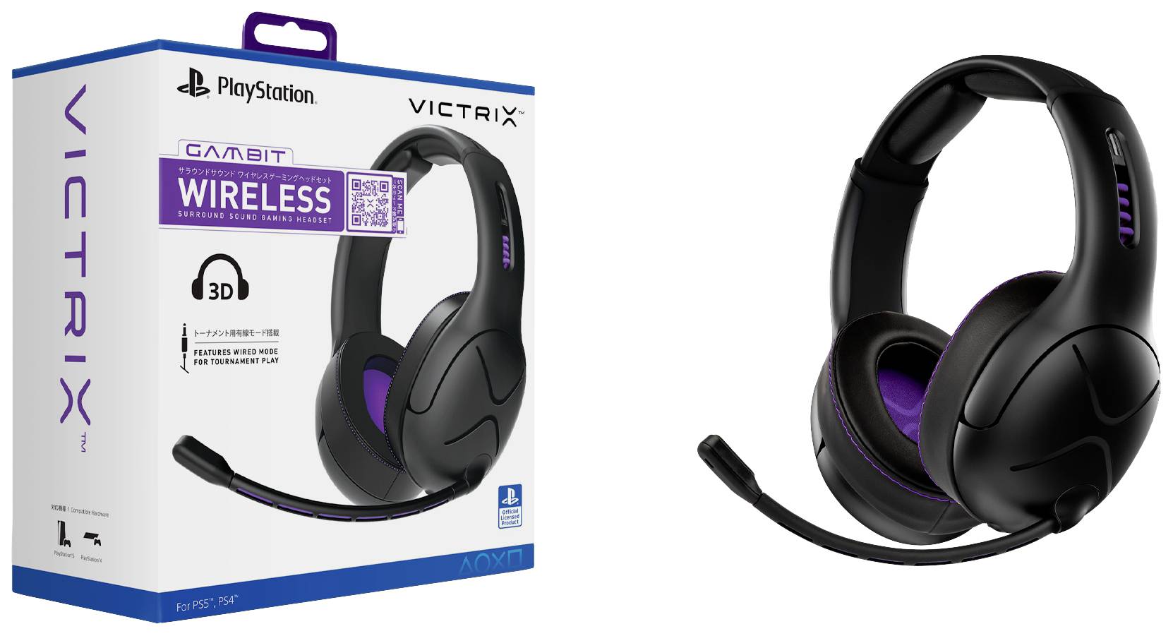 Victrix Gambit - Headset - ohrumschließend - kabellos, kabelgebunden-8