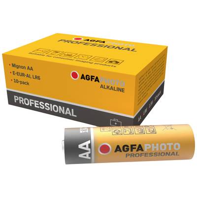 AgfaPhoto Professional Mignon (AA)-Batterie Alkali-Mangan  1.5 V 10 St.