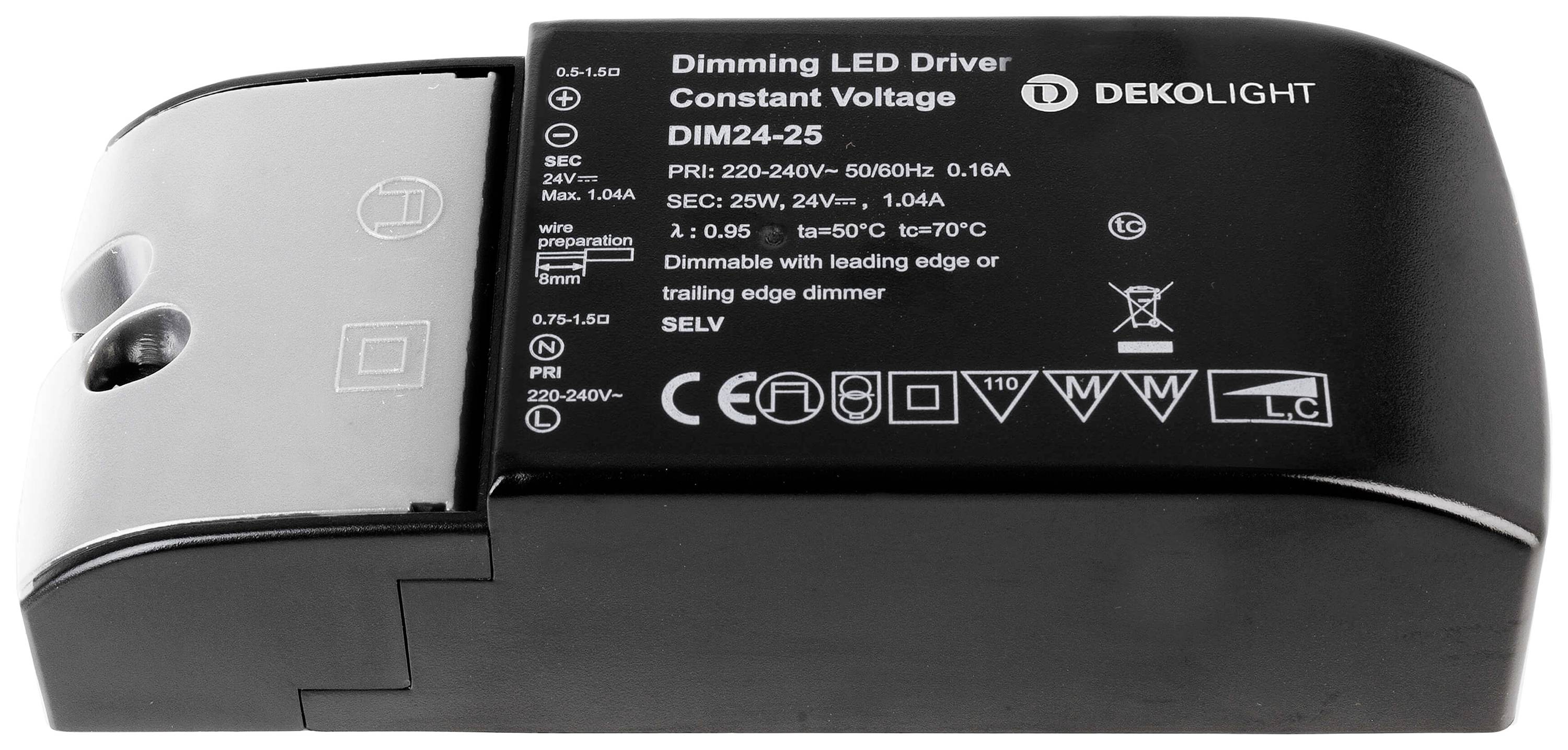 Deko Light Basic DIM CV LED-Trafo Konstantspannung 25 W 1040 mA 24 V 1 St.