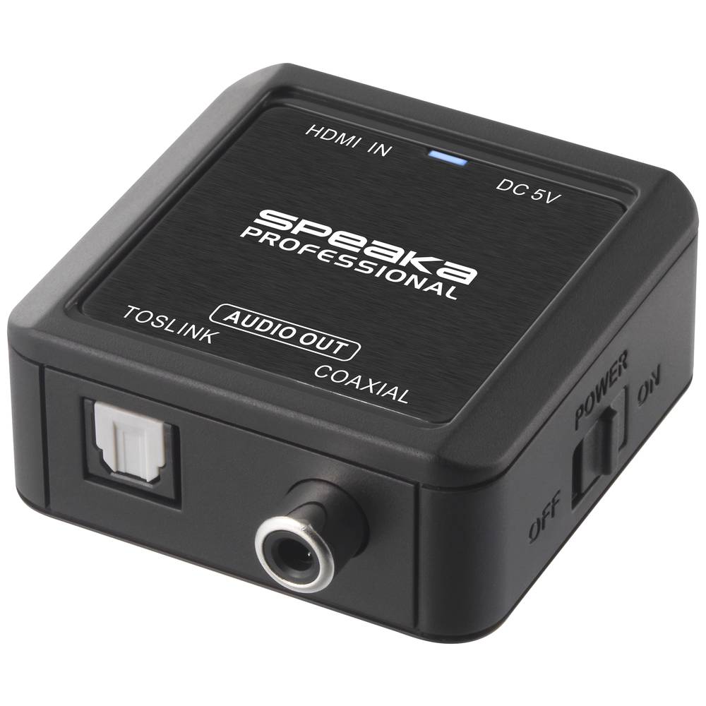 SpeaKa Professional Audio Adapterkabel [HDMI Coaxiaal, Toslink]