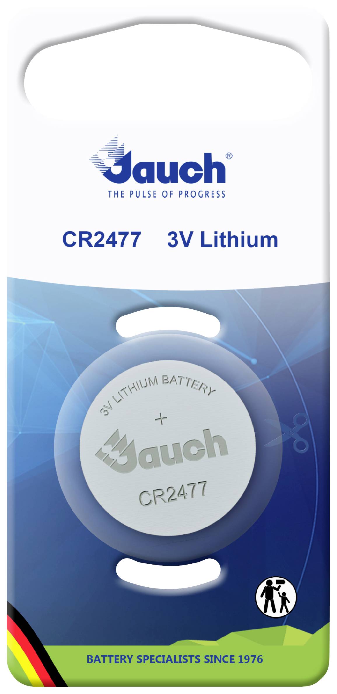 JAUCH QUARTZ GMBH Jauch Quartz Knopfzelle CR 2477 Lithium 1000 mAh 3 V 1 St.
