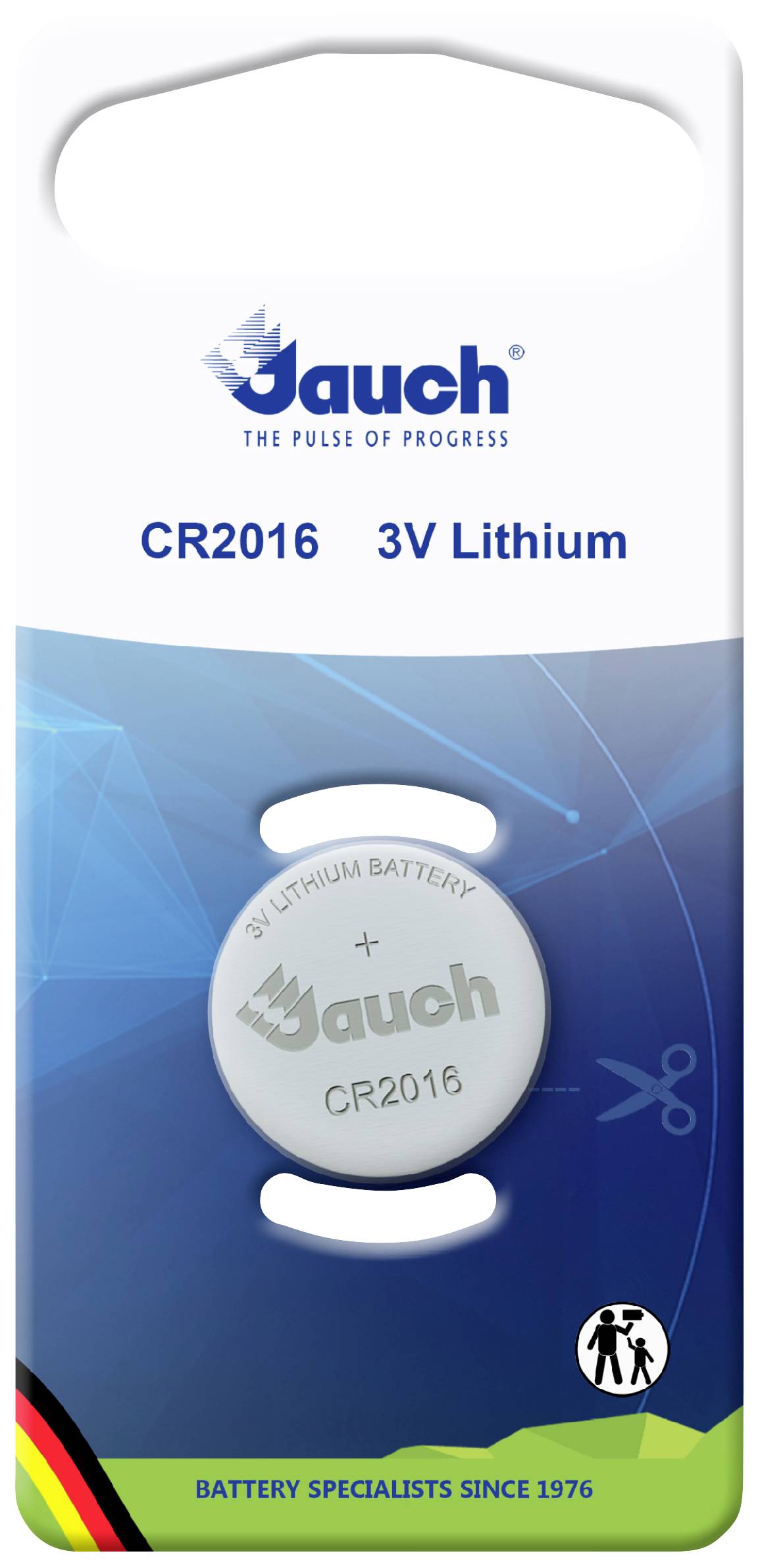 JAUCH QUARTZ GMBH Jauch Quartz Knopfzelle CR 2016 Lithium 85 mAh 3 V 1 St.