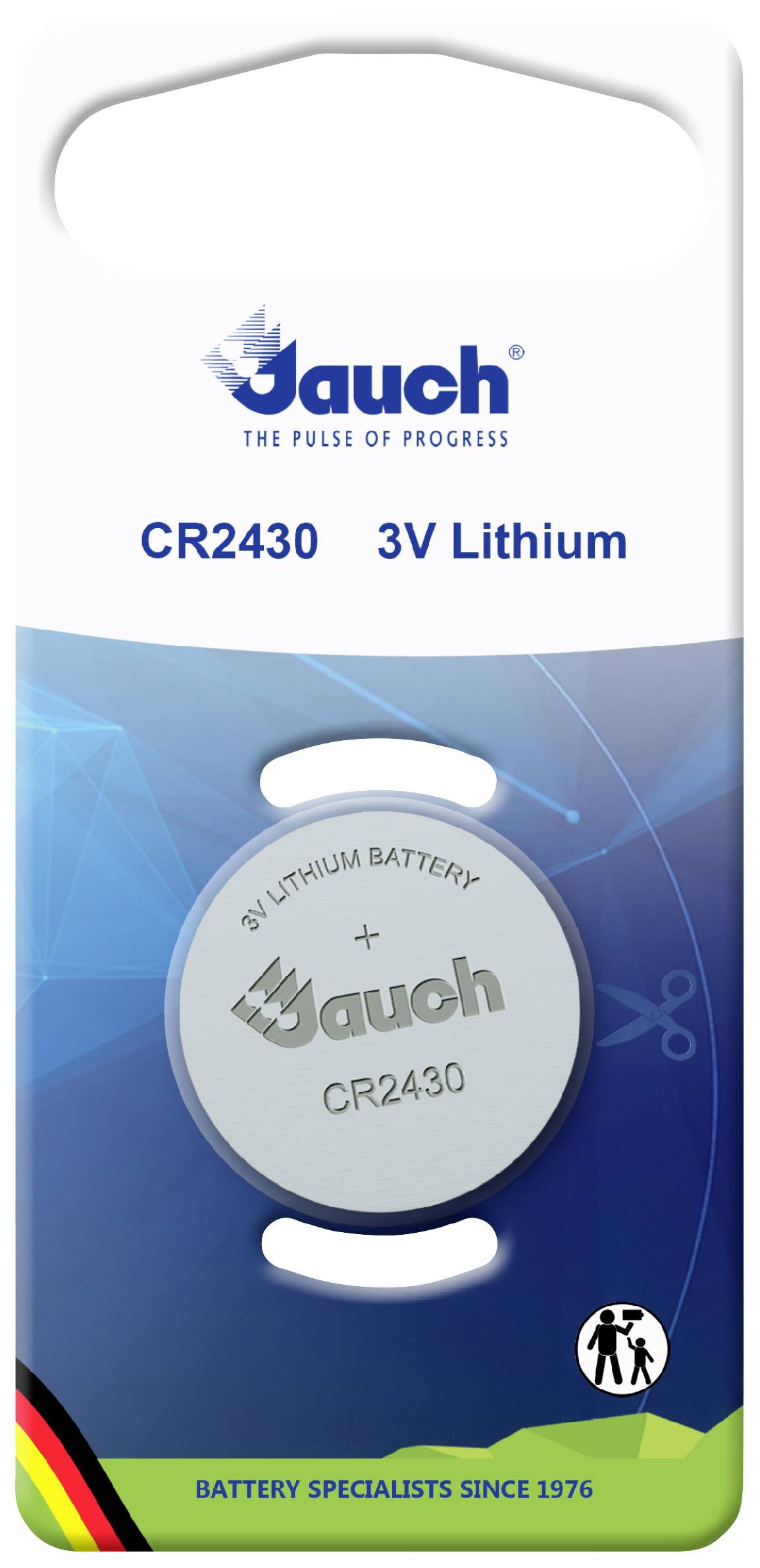JAUCH QUARTZ GMBH Jauch Quartz Knopfzelle CR 2430 Lithium 320 mAh 3 V 1 St.