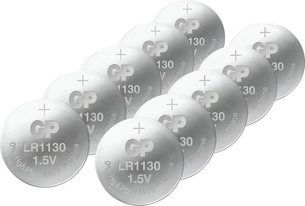 GP Knopfzelle LR54 1.5 V 10 St. Alkali-Mangan GP189ASTD519C10