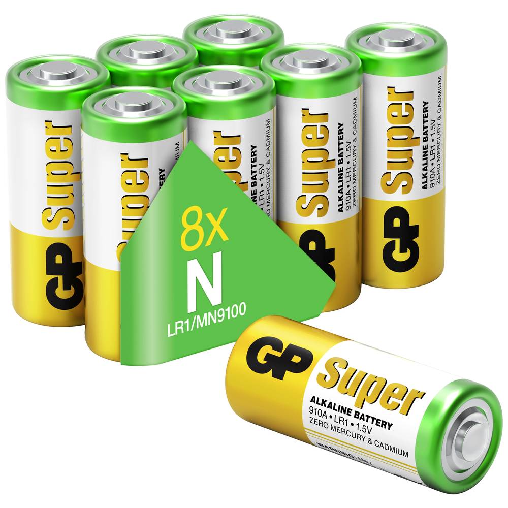 N batterij (lady) GP Batteries Super GP910A, LR01 Alkaline 1.5 V 8 stuk(s)