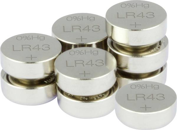 GP Knopfzelle LR43 1.5 V 10 St. Alkali-Mangan GP186F-2C10