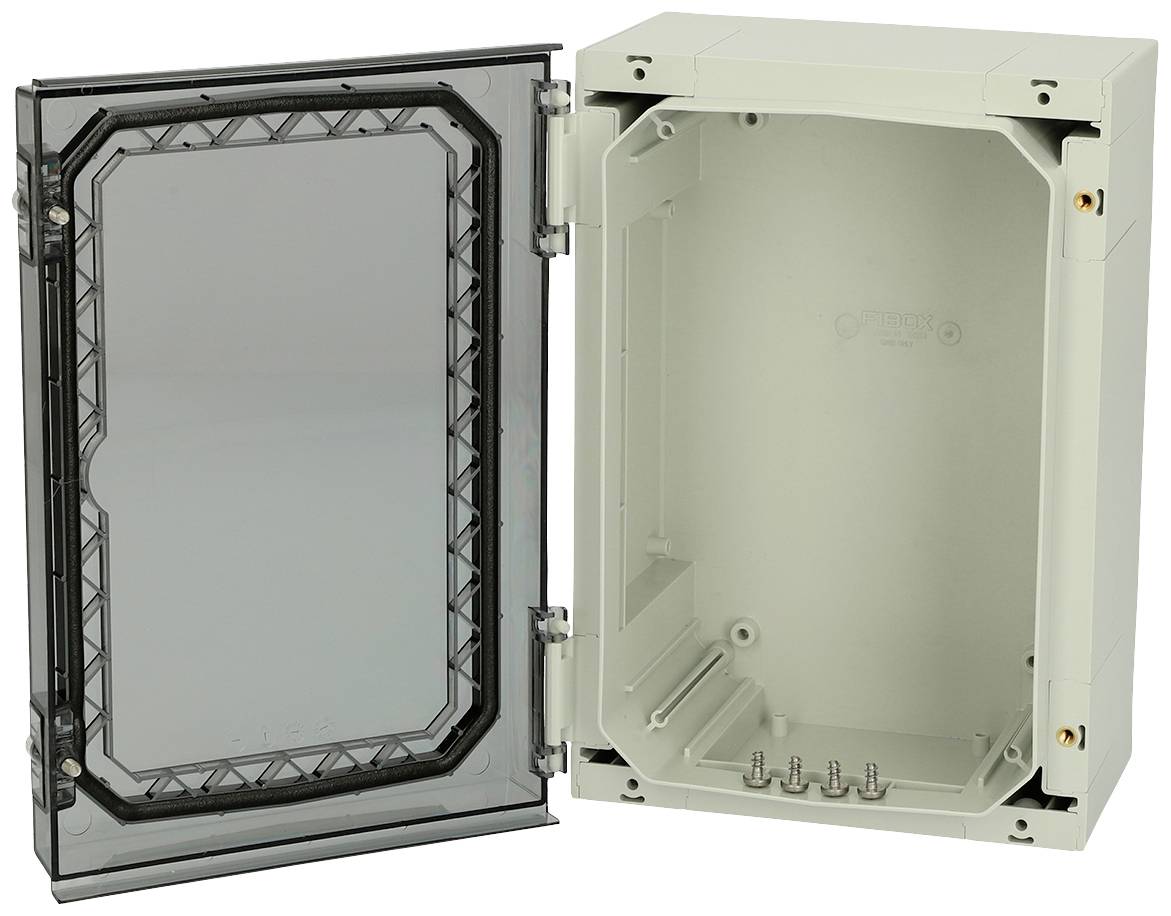 Fibox NEO ABS 322215 T 4811000 Wand-Gehäuse 220 x 320 x 150 Polycarbonat korrosionsbeständig Lichtgrau (RAL 7035) 1 St.