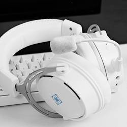 Image of Deltaco Gaming GAM-109-W Gaming Headset 3.5 mm Klinke, 2.4 GHz Funk schnurlos Over Ear Weiß Stereo