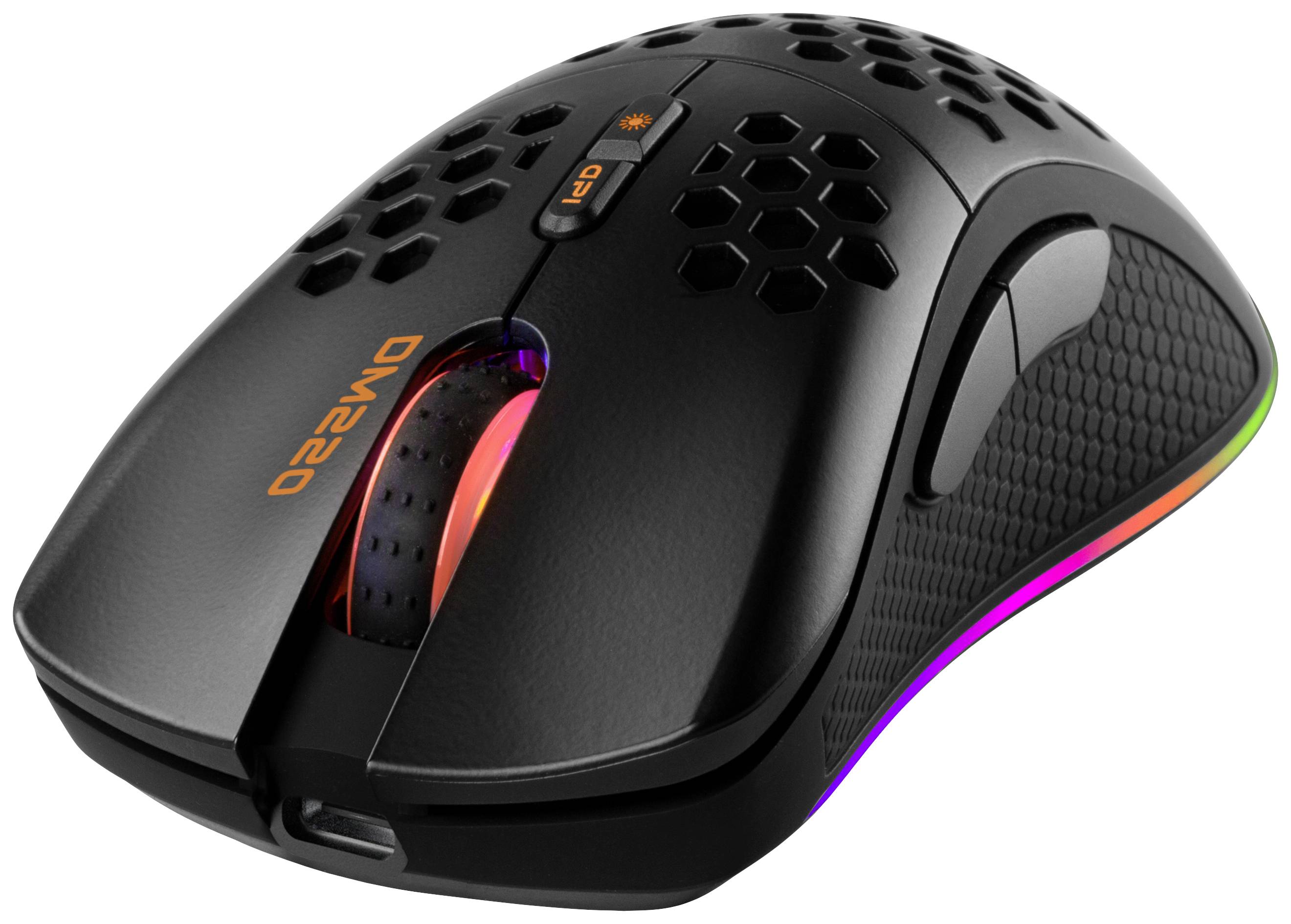 DELTACO GAMING GAM-120 Kabellose Gaming-Maus Funk Optisch Schwarz 6400 dpi