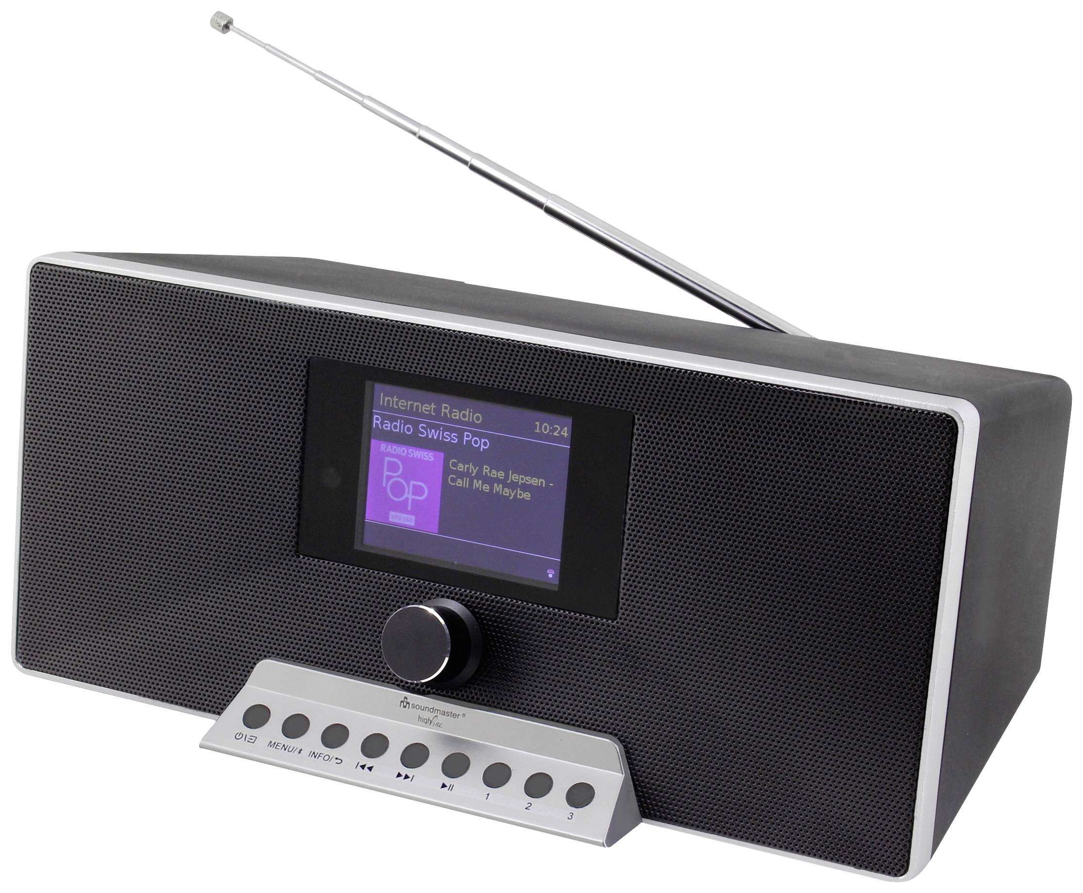soundmaster IR3500SW Internet Tischradio Internet, DAB+, UKW AUX, Bluetooth®, USB, WLAN, Internetradio Akku-Ladefunktion