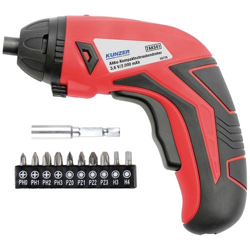 Kunzer 7AKS01 Akku-Schrauber 3.6 V 2000 mAh Li-Ion