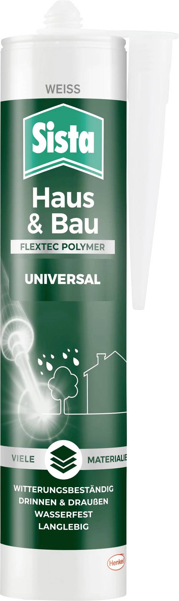 Sista Haus & Bau Dichtstoff Herstellerfarbe Weiß SHURW 280 ml