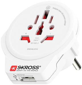 JSVER Reiseadapter Weltweit - Mit 2 USB-C & 1 U Produktbild-Vorschau 12
