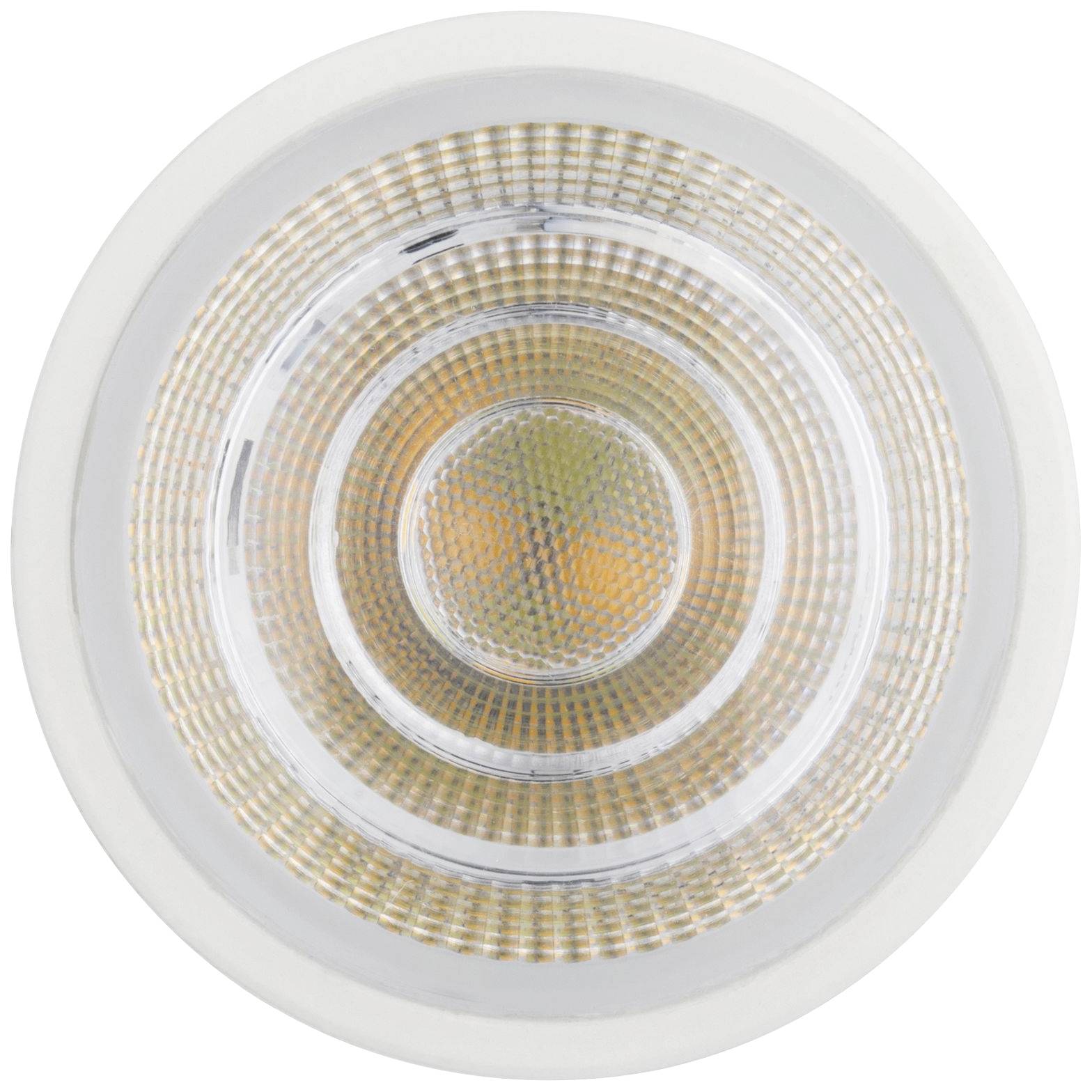 LED-Deckeneinbaustrahler mit kreisförmigem Design und reflektierenden Elementen, geeignet für moderne Innenraumbeleuchtung.