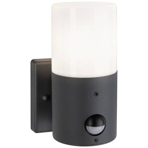 Paulmann Outd 230V Wandl Tubs PIR grau 94648 Außenwandleuchte mit Bewegungsmelder E27