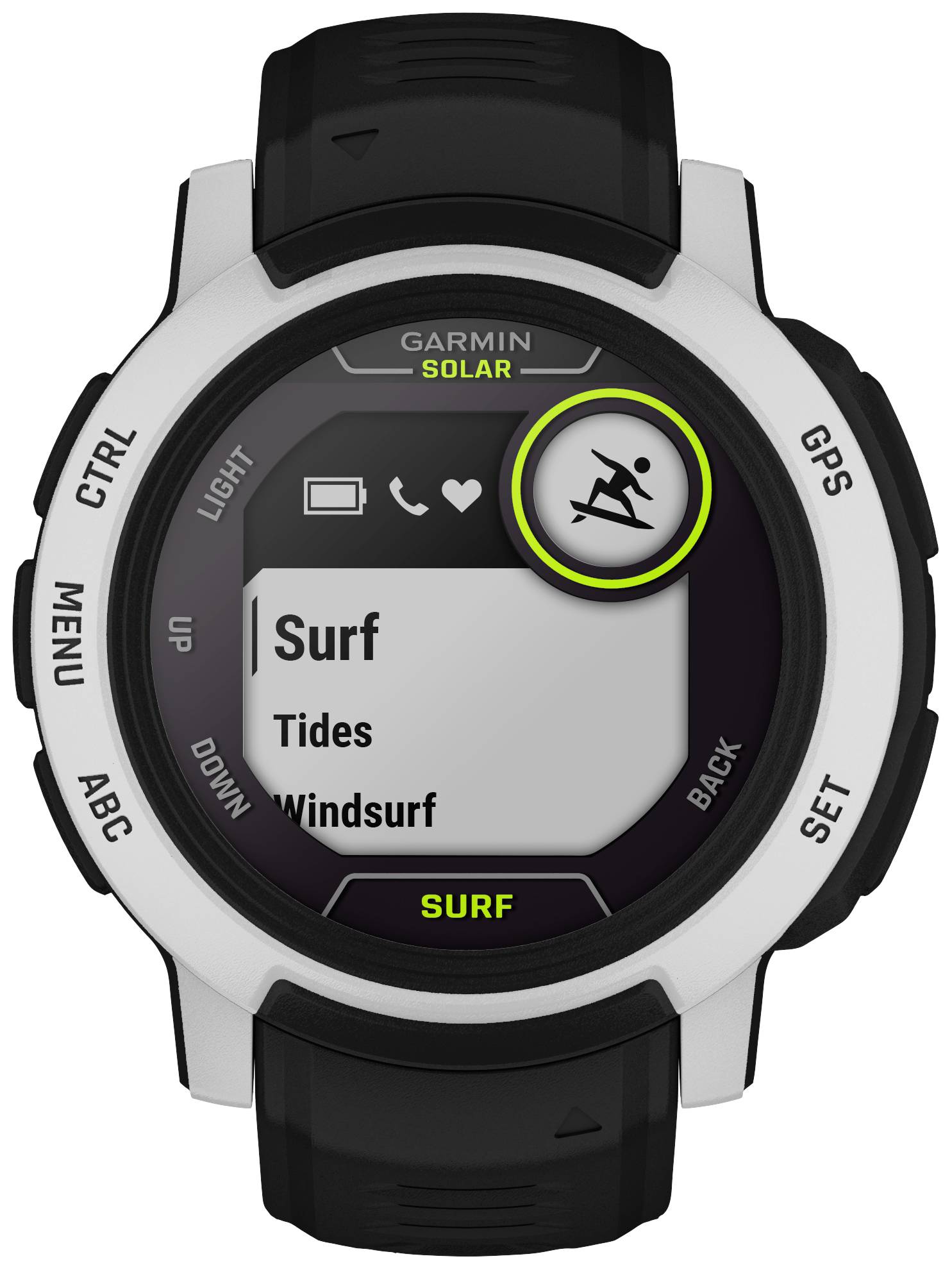 Garmin INSTINCT® 2 SOLAR SURF EDITION Smartwatch Schwarz-1