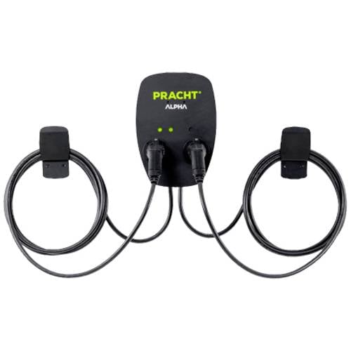 Pracht ALPHA1010-Wallbox Wallbox Typ 2 Mode 3 32 A Anzahl Anschlüsse 2 22 kW Manuell, RFID
