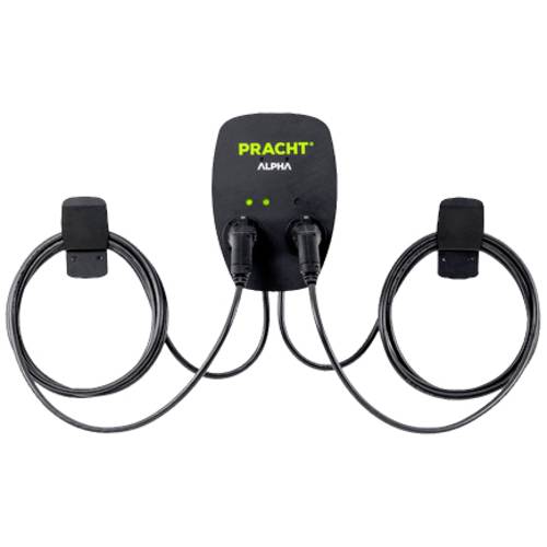 Pracht ALPHA1012-Wallbox Wallbox Typ 2 Mode 3 32 A Anzahl Anschlüsse 2 22 kW Manuell, RFID
