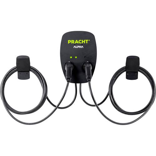 Pracht ALPHA1000-Wallbox Wallbox Typ 2 Mode 3 32 A Anzahl Anschlüsse 2 11 kW Manuell, RFID