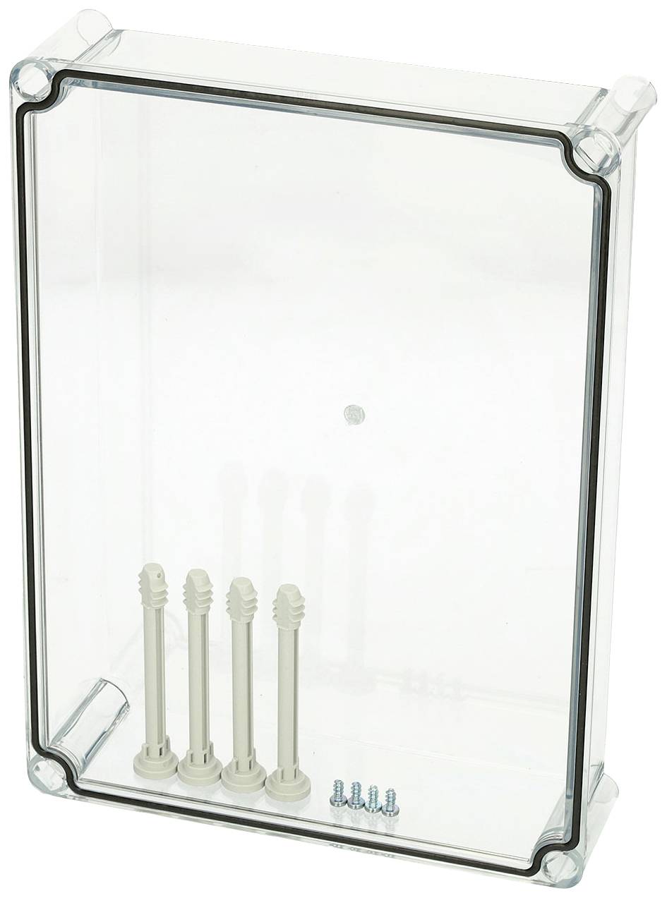 Fibox Cover, PC Transparent 3720559 Universal-Gehäuse 380 x 280 x 80 Polycarbonat Lichtgrau (RAL 7035) 1 St.