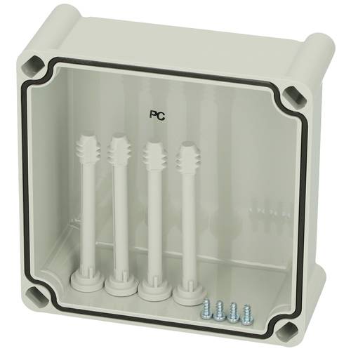 Fibox Cover, PC Grey 3730555 Universal-Gehäuse 190 x 190 x 80 Polycarbonat Lichtgrau (RAL 7035) 1 St.
