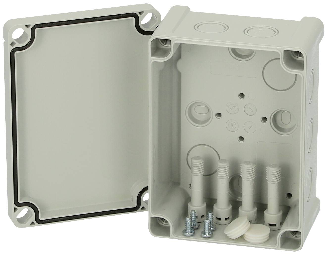 Fibox TPCM 131007 Universal-Gehäuse 130 x 95 x 65 Polycarbonat Lichtgrau (RAL 7035) 1 St.