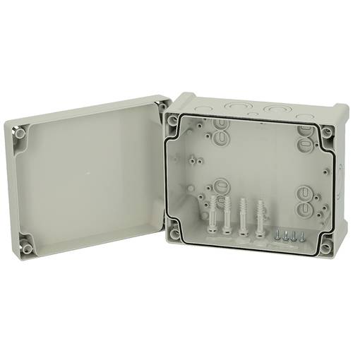 Fibox TPCM 201610 Universal-Gehäuse 201 x 163 x 98 Polycarbonat Lichtgrau (RAL 7035) 1 St.