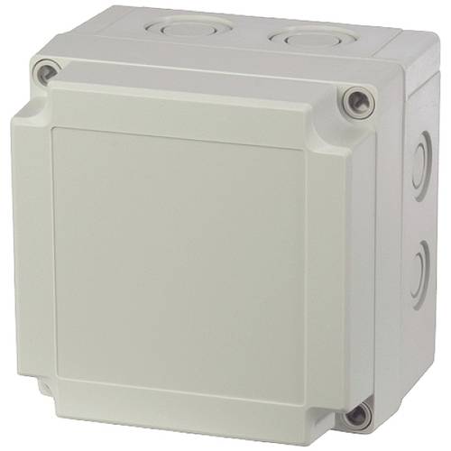 Fibox Enclosure, PC, metric knock-outs Grey cover 6016309 Universal-Gehäuse 130 x 130 x 100 x 100 Polycarbonat Lichtgrau...