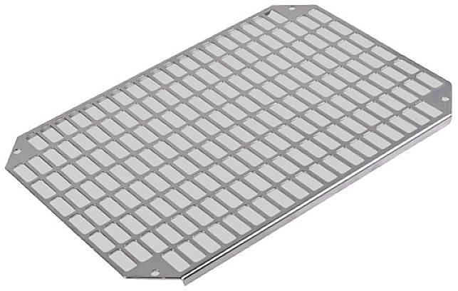 Fibox Mounting plate perforated (730x530x2mm-26x11mm) Galvanized steel Montageplatte gelocht Stahl Verzinkt (L x B) 730 ...