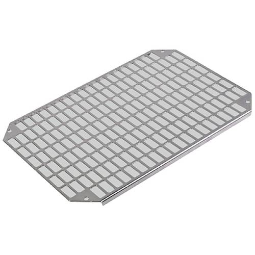 Fibox Mounting plate perforated (250x150x2mm-26x11mm) Galvanized steel, 200x300x150 Montageplatte gelocht Stahl Verzinkt...