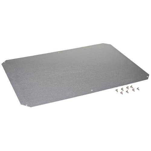 Fibox Mounting plate (730x530x2 mm) Galvanized steel, for size 800x600x300 Montageplatte Stahl Verzinkt (L x B) 730 mm x...