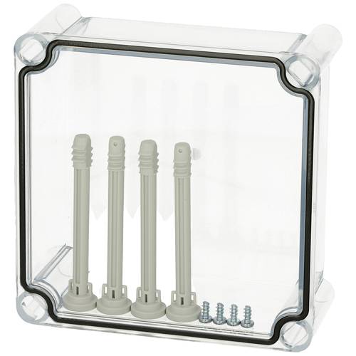 Fibox Cover, PC Transparent 3720555 Universal-Gehäuse 190 x 190 x 80 Polycarbonat Lichtgrau (RAL 7035) 1 St.