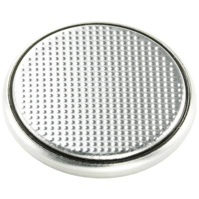 Eine silberne, runde Knopfzelle-Batterie mit strukturierter Oberfläche. Hauptsächlich für kleine Elektronikgeräte verwendet.
