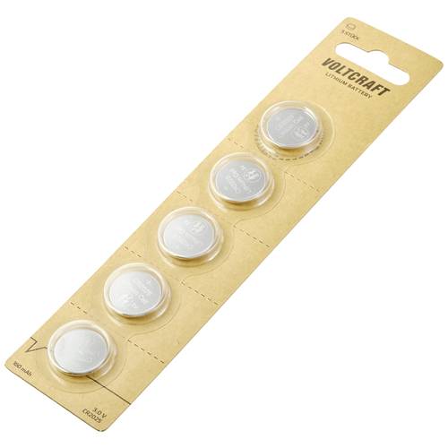 VOLTCRAFT Knopfzelle CR 2025 3 V 5 St. 160 mAh Lithium LM2025