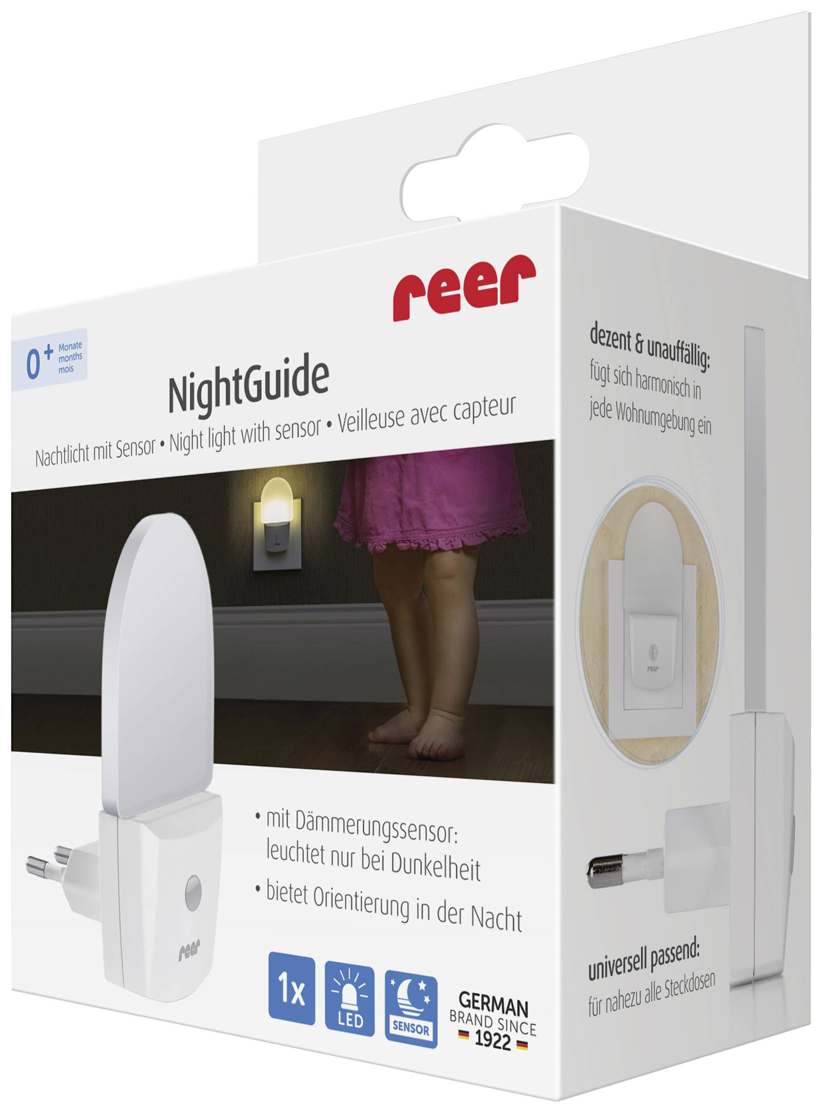reer NightGuide Nachtlicht für die Steckdose - mit Dämmerungs-Sensor - Orientierungslicht im-3