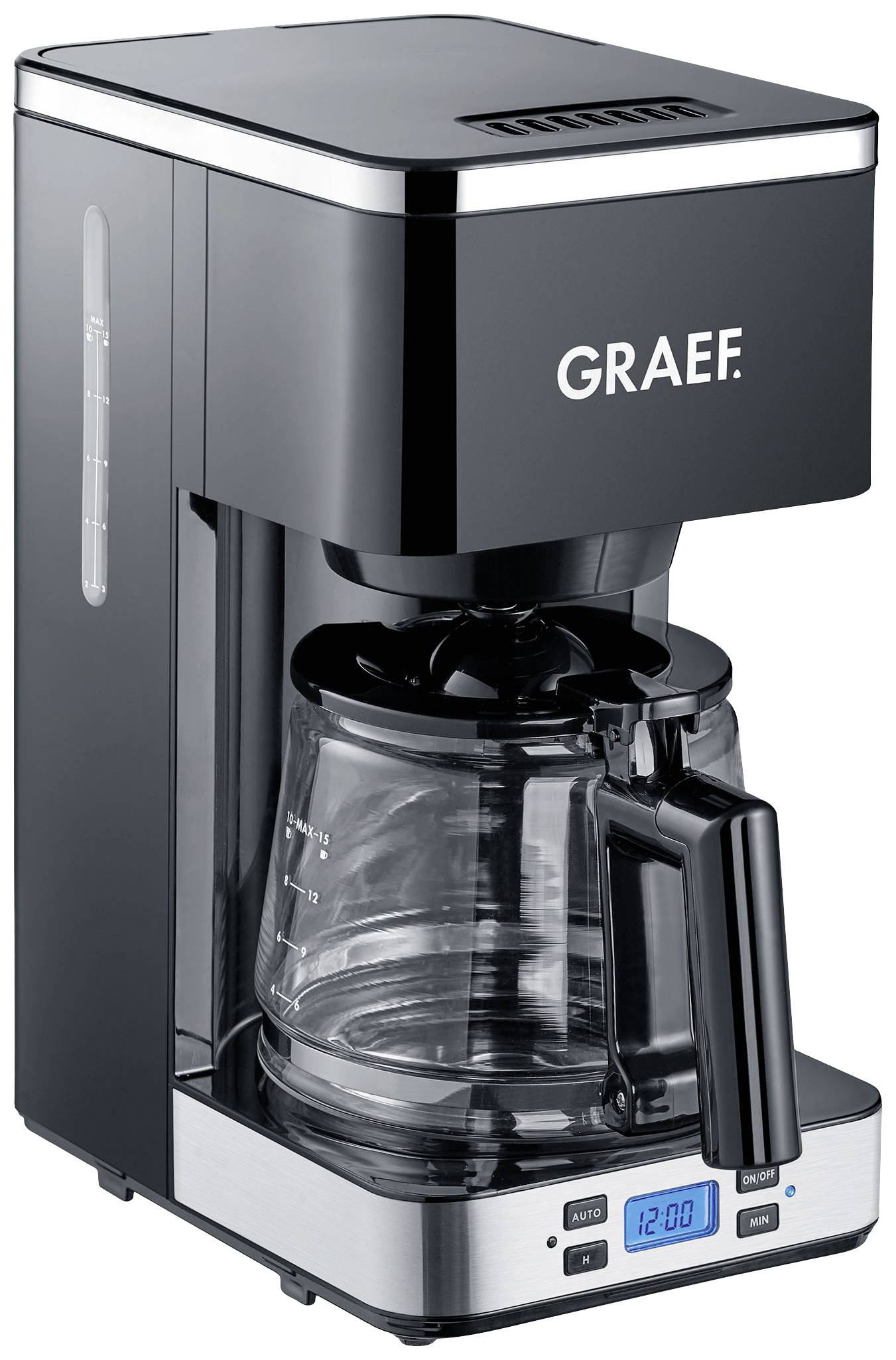 GRAEF FK 502 Filterkaffeemaschine mit Timer und Glaskanne schwarz