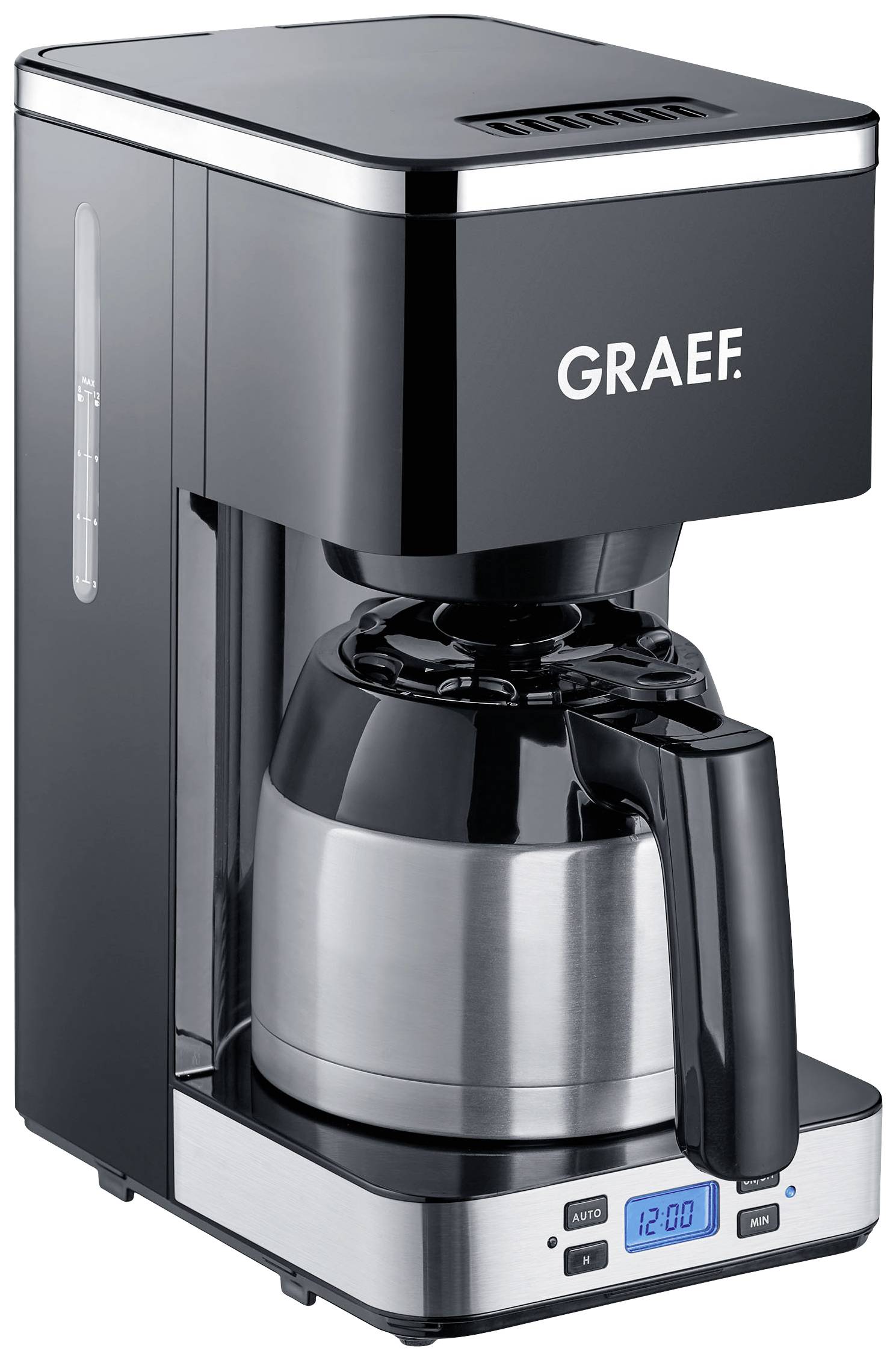 GRAEF FK 512 Filterkaffeemaschine mit Timer und Thermokanne schwarz