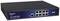 Netzwerk-Switch 'ALL-SG8610PM' mit acht Ethernet-Ports und zwei SFP-Ports, auf blauem Gehäuse mit Herstellerlogo.