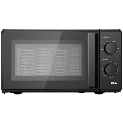 Silva Homeline MW-G 22.5 sw Mikrowelle Schwarz 700 W Grillfunktion, Timerfunktion